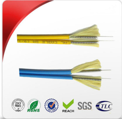 Câble à fibre optique d'intérieur flexible de rupture avec des producteurs de câble à fibre optique de 2.0mm
