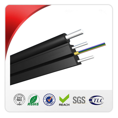 Le code extérieur 8544700000 de 2 noyaux HS avec le fil d'acier renforcent le câble d'interface d'intérieur de FTTH