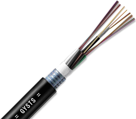 2-288 câble optique en fibre optique extérieure à noyau unique / multi-mode avec 6 à 12 fibres par tube