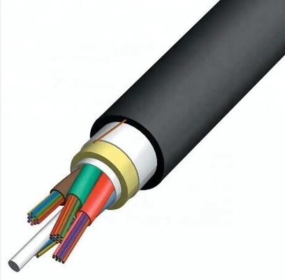Cable de lumière aérienne extérieure ADSS Un tube lâche 2 cœurs 12 cœurs 24 cœurs Cable à fibre optique