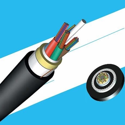 Cable à fibre optique SM à mode unique extérieur 12 24 noyau ADSS Cable à fibre aérienne SM non métallique