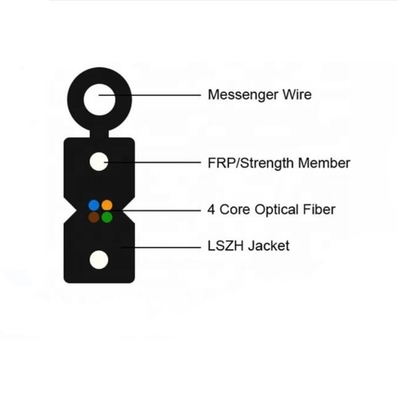 Cable de décharge en fibre optique FTTH en mode unique extérieur G. 657A1 G. 657A2