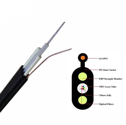 Unité à tonalité plate tube mini localisable électrique hybride câble à fibre optique plate