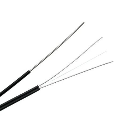 Externe 1 noyau 2 noyau 4 noyau fil d'acier goutte à goutte fibre optique câble pour FTTH