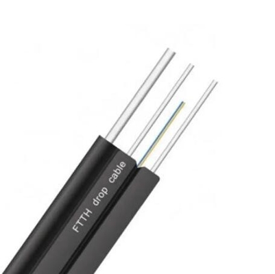 Fil d'acier extérieur 1 cœur 2 cœurs 4 cœurs Autoportant G657a1 G657a2 9/125 FTTH Drop Cable