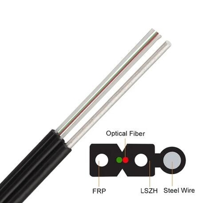 Cable à fibre optique aérien câble optique en acier renforcé FTTX FTTH FTTR