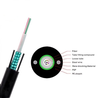 6 Modèle multimode de base extérieur câble optique à fibre blindée GYXTW