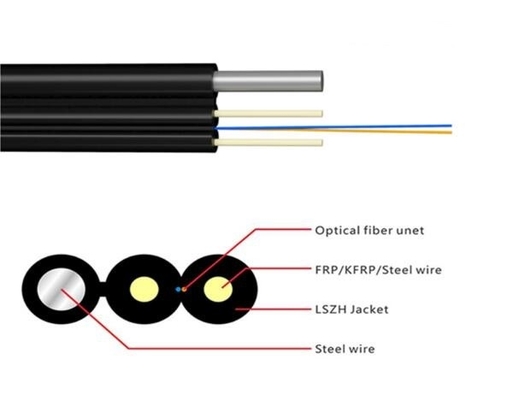 Le câble de décharge FTTH 1 CORE G657A2 G657A1 câble à fibre optique