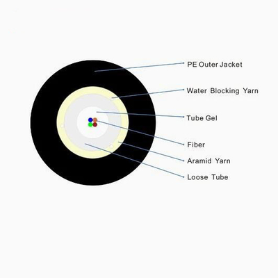 2 à 12 cœurs Tubes uni-délivrés Parallèles câbles optiques Cst Fibre optique