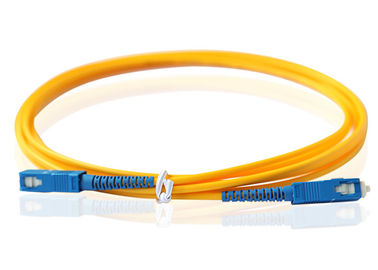 Corde de correction de fibre de Sc UPC, OEM de veste de PVC du SM 3.0mm de câbles de pullover de fibre