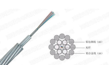 Unité optique en acier staineless clading en aluminium centrale de fil d'alliage d'OPGW-aliminum