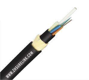 Antenne de câble à fibre optique non métallique 12 noyaux ADSS autosuffisante pour la télécommunication de puissance