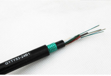 Mode unitaire extérieur de câble optique de fibre de 6 noyaux pour direct enterré avec la gaine externe de PE