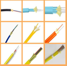 Câble optique de fibre de noyau du mode unitaire 24, flamme optique de câble de réseau de fibre anti