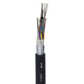 Câble à fibre optique blindé en acier GYTS avec gaine PE pour conduit et antenne avec tube libre