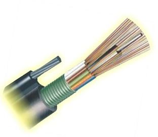 Câble extérieur optique blindé de fibre de fibre de soutien d'individu de noyau du câble 144 de forme du schéma 8 de GYTC8S