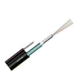 Bon prix de câble optique évalué extérieur de fibre de mode unitaire de 216 noyaux, câble optique blindé Gyts de la fibre Om3