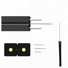1/2/4 Core avec gaine LSZH GJXH/GJXFH FTTH FRP câble de dérivation monomode pour intérieur