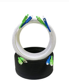 Câble d'intérieur de membre-FTTH de force de matériel de fil de Kevlar de câble optique de fibre de gaine de LSZH