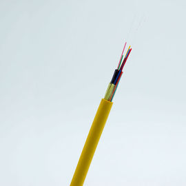 CableTight de fibre optique d'intérieur de noyau de GJFJV 12 protégé et non - câble de lumière de membre en métal