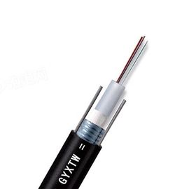 Résistance externe noire d'écrasement de couleur de gaine de tube de GYXTW de câble de fibre optique lâche central de mode unitaire