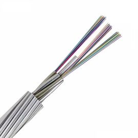 Type multi du mode PBT diamètre de câble d'OPGW grand et module d'élasticité du câble optique 162.0kN/mm2 de fibre de capacité de fibre