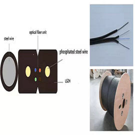 Câble optique d'interface de FTTH du câble GJYXCH 2 de noyau de mode unitaire de forme d'intérieur du schéma 8