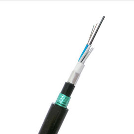 8 télécommunication échouée enterrée directe optique extérieure du câble GYTS53 de fibre de fibres