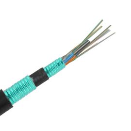 Tube lâche échoué enterré direct blindé extérieur de câble optique de fibre de noyau de GYTS53 2-288