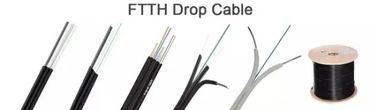 Le type recto G657A1 d'arc de câble de fibre optique en forme de papillon de FTTH GJYXFH laissent tomber le noyau 2 optique de fibre de fil