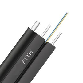 Optique de fibre de câble de Wire Ftth Drop de messager de veste de PVC ou de LSZH
