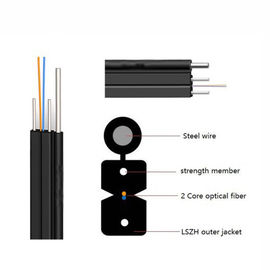 Câble optique d'intérieur extérieur de fibre du câble d'interface de FTTH GJYXCH/GJYXFCH pour le réseau à la maison