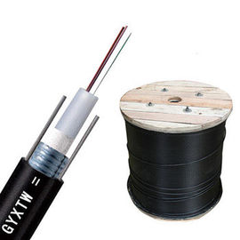 Tube lâche central de mode unitaire de noyau de GYXTW 6 aérien et canaliser le câble optique évalué extérieur de fibre