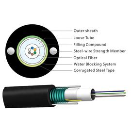 Câble de fibre de SM extérieur d'antenne et de conduit de tube lâche central de noyau de GYXTW 14