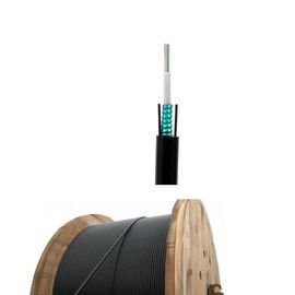 Conduit extérieur de tube lâche central du mode unitaire GYXTW de noyau de la Chine 24 et câble optique aérien de fibre
