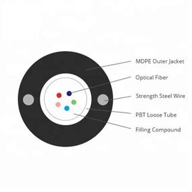 Fournisseur aérien extérieur de câble optique de fibre de tube lâche central de mode unitaire de noyau de la Chine GYXTY 16