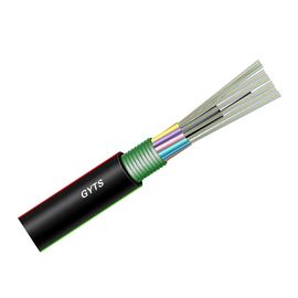 Cable à fibre optique mono-mode à base de câble à haute résistance à l'acier membre 48 destiné à une installation en extérieur et en vol