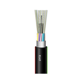 Tuyau simple en vrac GYTA à l'air extérieur et à conduit 24 câble à fibre optique SM à noyau avec membre de résistance en fil d'acier
