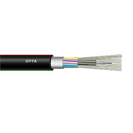 Le tube lâche de 48 noyaux a échoué l'antenne extérieure de GYTA et canalise des fournisseurs de câble de fibre de mode unitaire