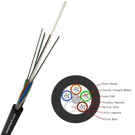 Compte optique aérien non métallique de fibre de noyau du câble de fibre d'OEM 2 - 288 avec remplir remplisseur composé