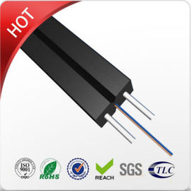 Transmission de données de capacité de noir de Flex Durable Indoor Drop Cable GJXFH en verre de FRP grande