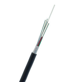 Câble optique extérieur de fibre de veste noire non métallique lâche de tube de noyau de GYFTY 60