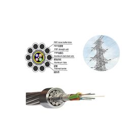 48 câble optique blindé aérien extérieur de fibre du noyau ACS OPGW (fil de masse aérien composé de fibre optique)