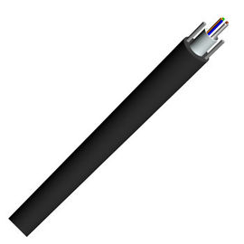 24 modes unitaires extérieurs du noyau G652D avec le câble optique GYXY de fibre de porteur central du fil d'acier deux
