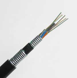 Mode unitaire de la gaine GYTA53/GYTS53 de double de HDPE blindé au sujet du câble optique extérieur enterré direct de fibre