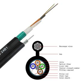 Le réseau blindé de soutien d'individu de 36 noyaux câblent le câble optique de GYTC8Sfiber pour le câble extérieur