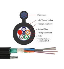 12 24 72 96 tubes lâches aériens du noyau FIG8 GYTC8S ont échoué le câble à fibres optiques de fibre