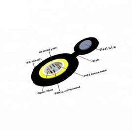 De la fibre GYXTC8 de câble optique d'individu de soutien tube extérieur en vrac Uni