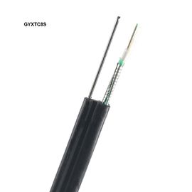Le schéma extérieur 8 d'Uni-tube de câble optique de fibre de gaine externe noire de HDPE de GYXTC8S forment le messager simple de fil