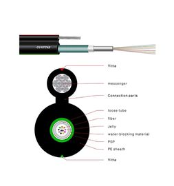 Câble optique blindé extérieur échoué par acier Gyxtc8a Gyxtc8s de fibre du schéma 8